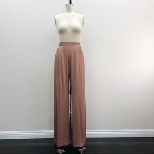 fleur du mal fox silk lined pants.